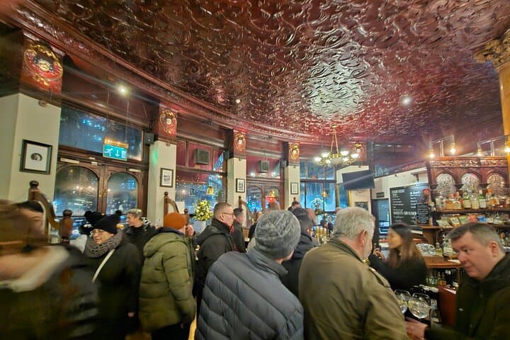 Queuing at the bar!