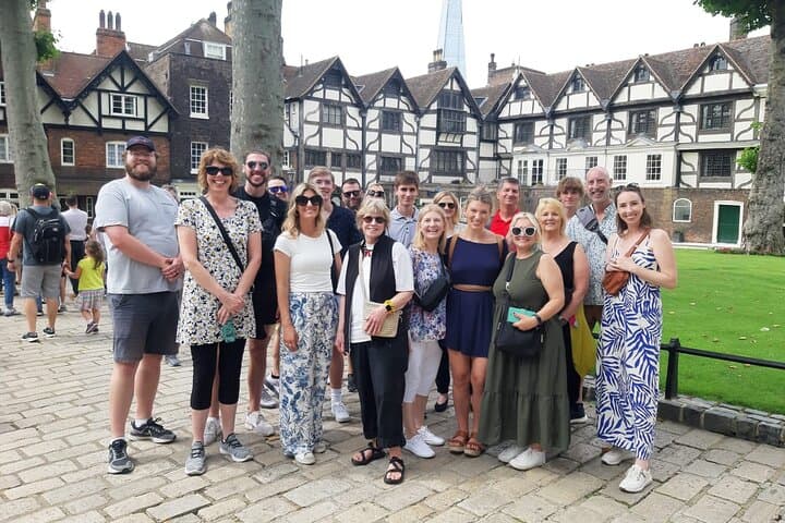 A very Happy tour group at Tower Bridge, London
