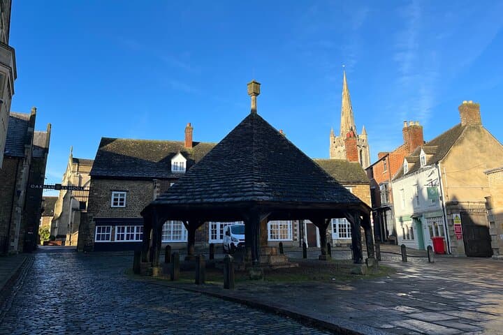 The old buttermarket and stocks