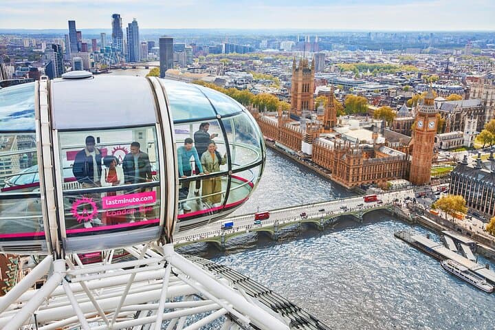 Vintage London Bus Tour Including Cruise with London Eye Option