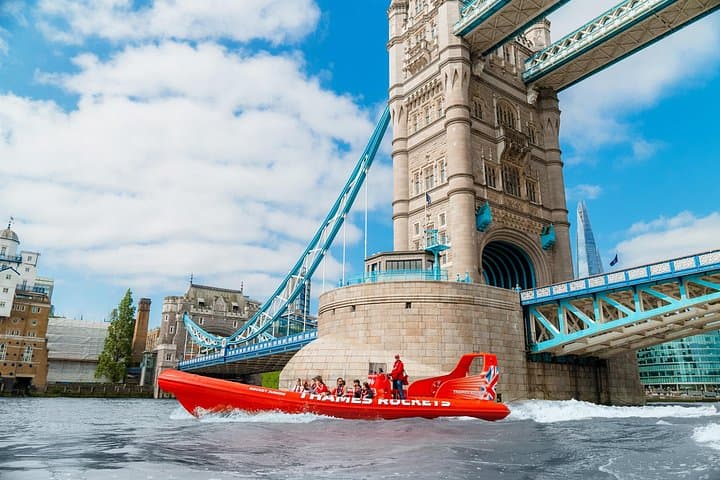 Marvel at London's most iconic landmarks on board London's #1 open top speedboats