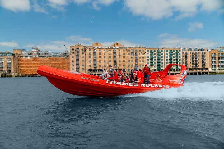 Experience London like never before on the Thames Rockets, all speed 'Break the Barrier' adventure