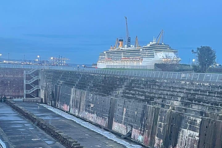 Dry dock where Titanic was built itself