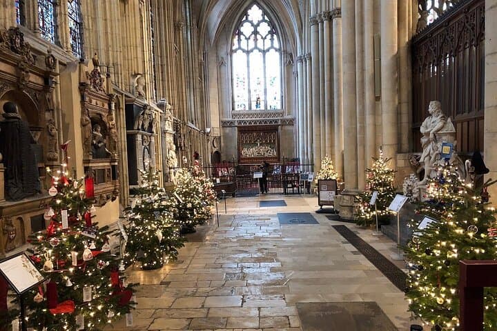 A tiny part of York Minster at Christmas