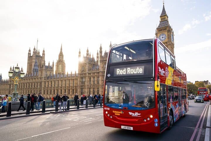London Tour Hop-on Hop-off Bus with Optional Thames River cruise