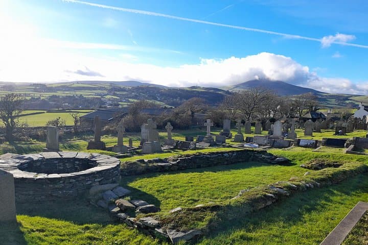 View over Maughold Churchyard
