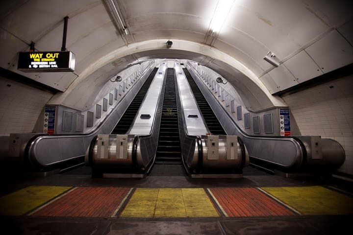 See the famous escalators that James Bond slid down in Skyfall