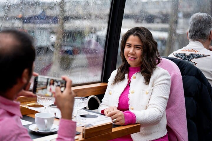 London Afternoon Tea Experience Aboard a Glass-Roofed Bus