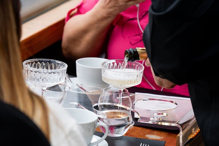 London Afternoon Tea Experience Aboard a Glass-Roofed Bus