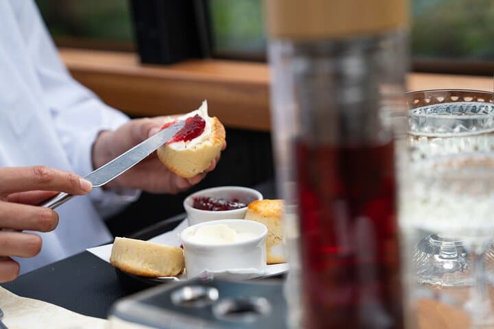 London Afternoon Tea Experience Aboard a Glass-Roofed Bus