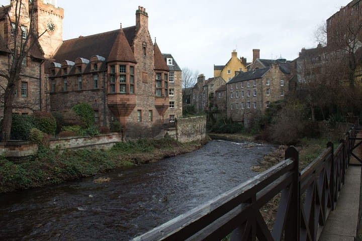 Private audiobook city rally around Dean Village in Edinburgh