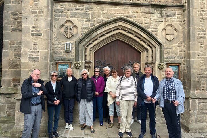 Start of the tour at St. Nicholas church, Market Place.