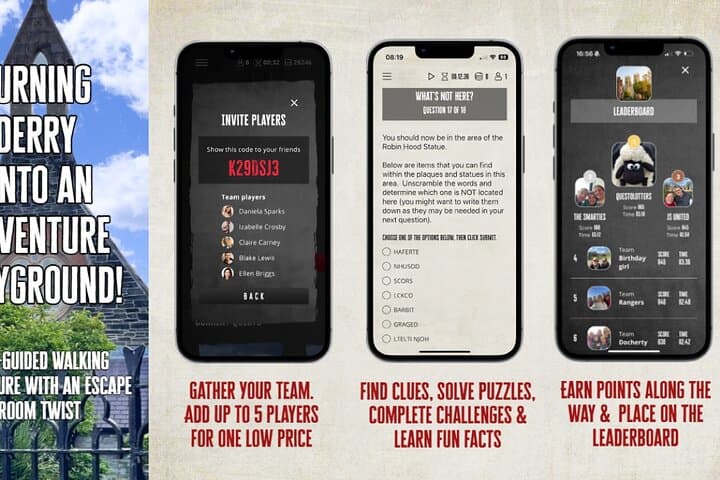 Derry Self Guided Treasure Hunt & Outdoor Exploration Game