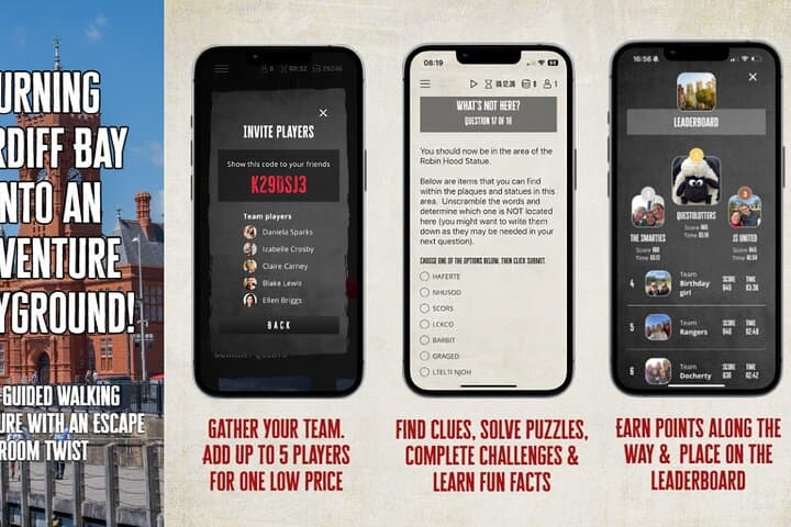 Cardiff Bay Self Guided Treasure Hunt & Outdoor Exploration Game