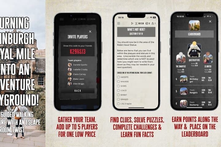 Edinburgh Royal Mile Self Guided Treasure Hunt & Exploration Game