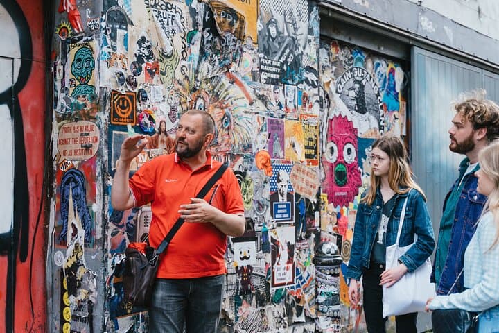 The history of Shoreditch is told in some of the works here on Princelet Street, home of some of the best London street art.