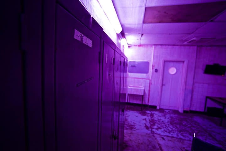 Lockers in the SAWtopsy escape room at moviESCAPE Stockport