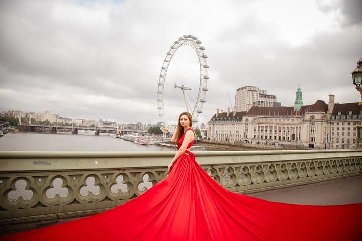 Memorial Flying dress photoshoot