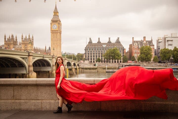 Memorial Flying dress photoshoot