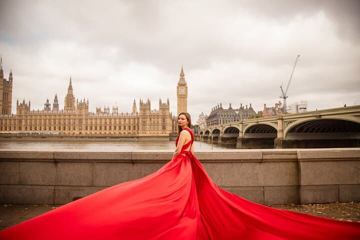 Memorial Flying dress photoshoot