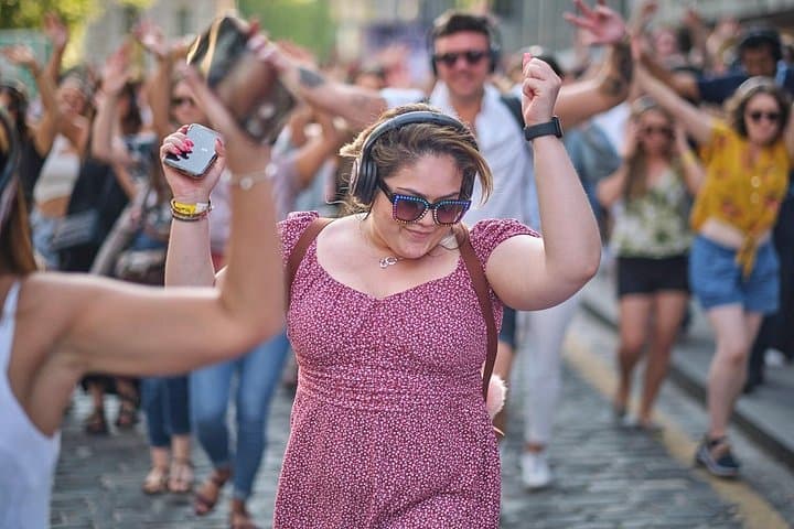 A Silent Disco Adventure at the Fringe for August in Edinburgh