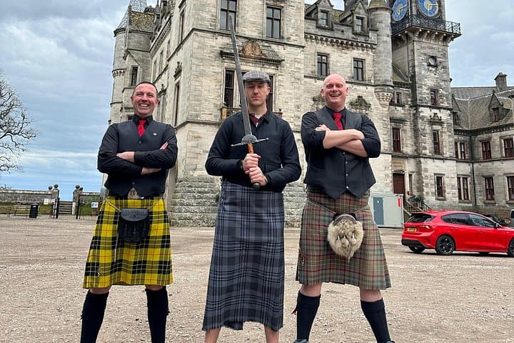 Gavin, Zander and our new recruit at Dunrobin Castle.