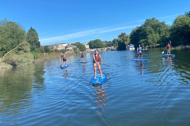 Stand up Paddleboarding on the beautiful Thames at Richmond