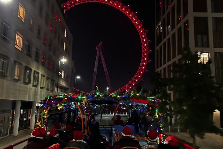 City Sightseeing London Christmas Lights Bus + Optional Add-Ons