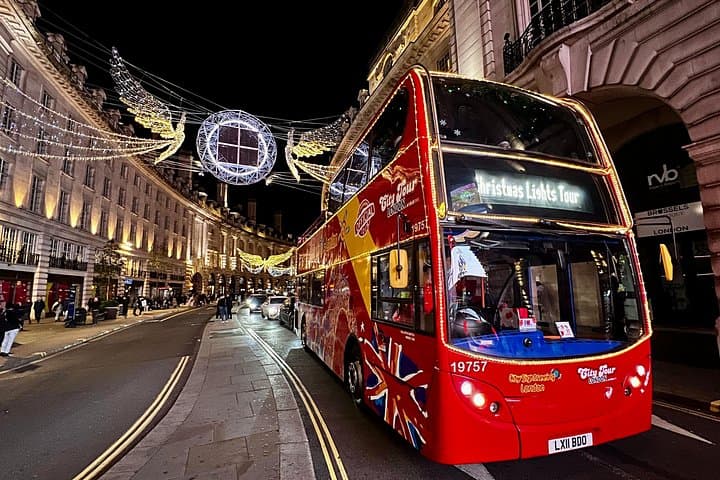City Sightseeing London Christmas Lights Bus + Optional Add-Ons