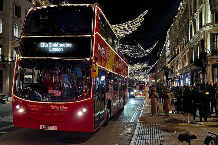 City Sightseeing London Christmas Lights Bus + Optional Add-Ons