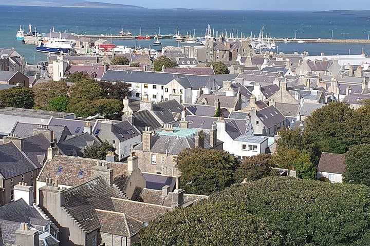 Area View of Kirkwall from the top of Saint Manguns cathedral