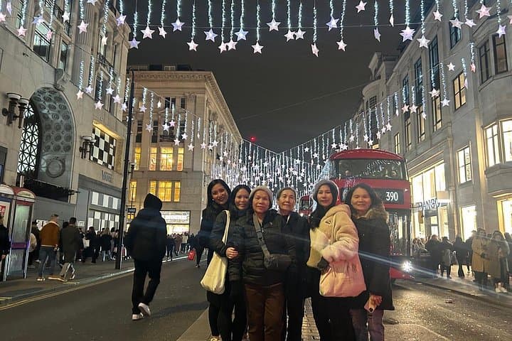 London Christmas Lights Private Black Cab Tour with Hotel Pick Up
