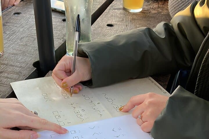 Interact with real-world puzzles in our partner locations.