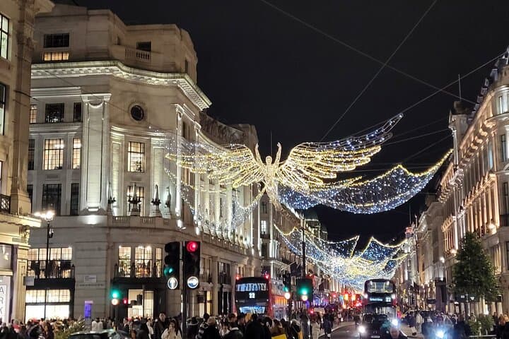 These Christmas lights always get us into the Christmas Spirit