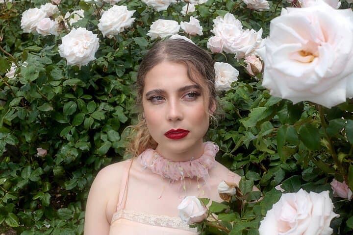 In Rose garden