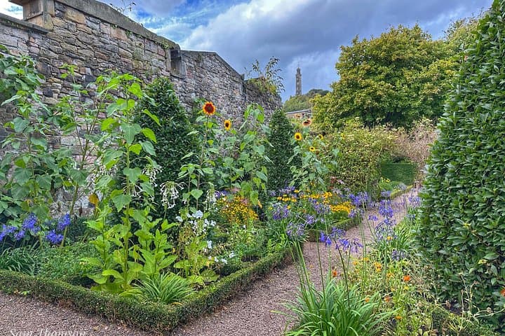 Dunbar Close Garden in the Canongate, Royal Mile, Edinburgh