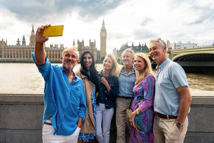 Tour Group on tour in London, England