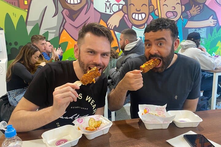 2 top guys on our private food tour, celebrating a birthday.