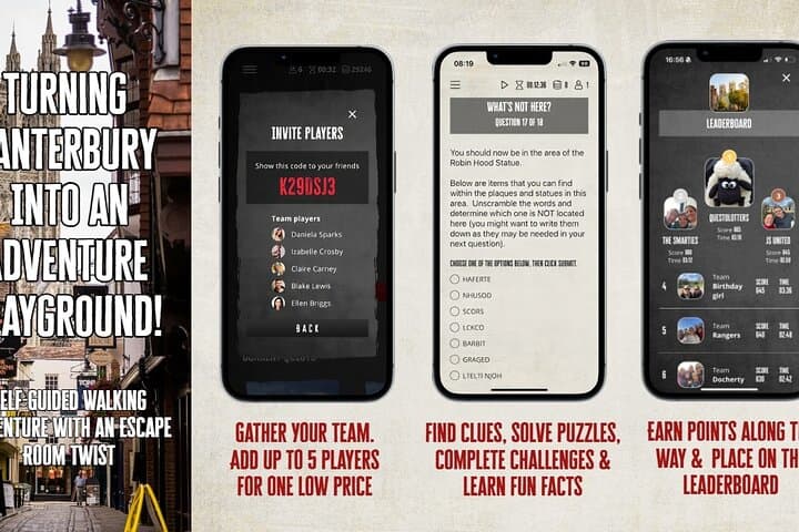 Canterbury Self Guided Treasure Hunt & Outdoor Exploration Game