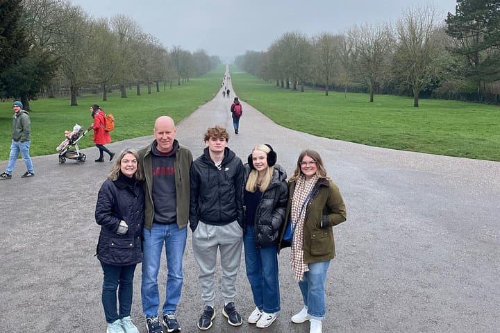 The Long Walk at Windsor which leads to The Castle