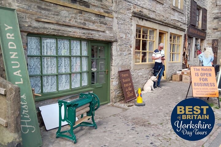 The transformation from village to stage for location ACGAS filming in Grassington