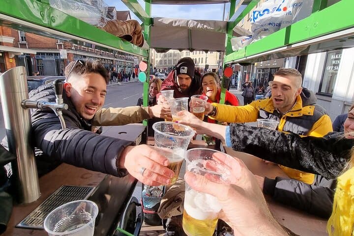 Brighton Beer Bike Drinks on Board