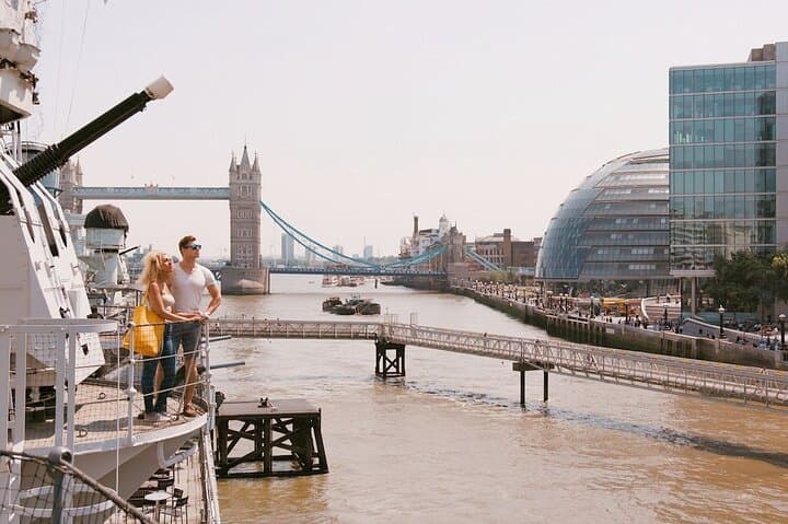 London: HMS Belfast Ticket & South Bank Highlights Audio Tour