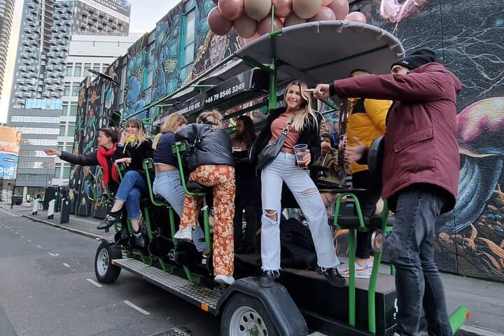 Brighton Beer Bike Drinks on Board