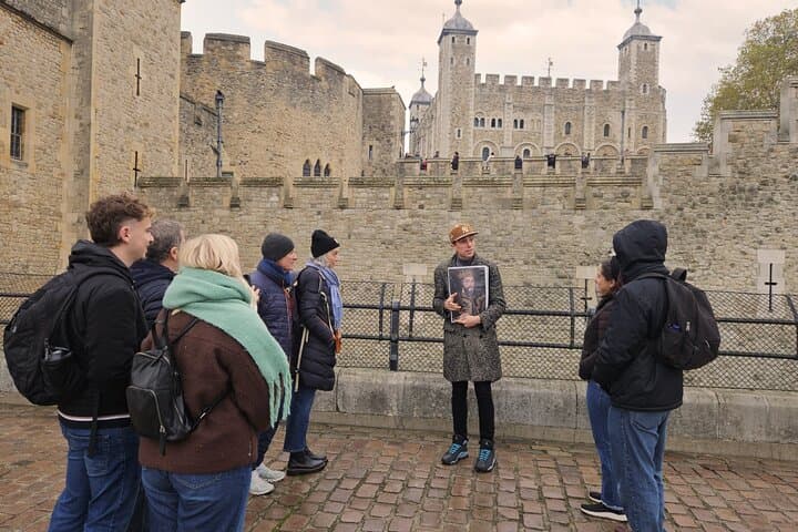 Learning some medieval tales at the Tower!