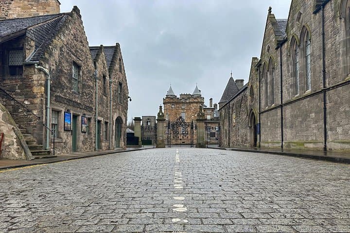 Abbey Strand looking towards the Palace of Holyroodhouse