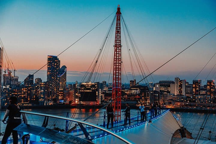 Up at The O2: Sunset Climb with Guided Tour with Panoramic Views