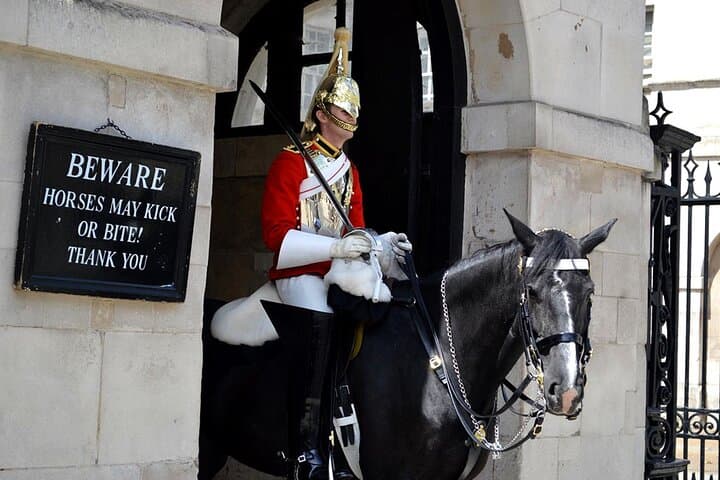 A Royal Guard on horseback in London