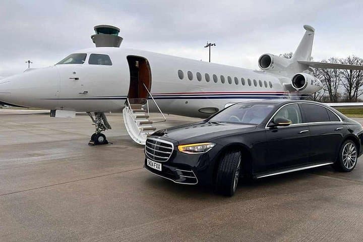 Private Aviation Transfers in Mercedes S Class