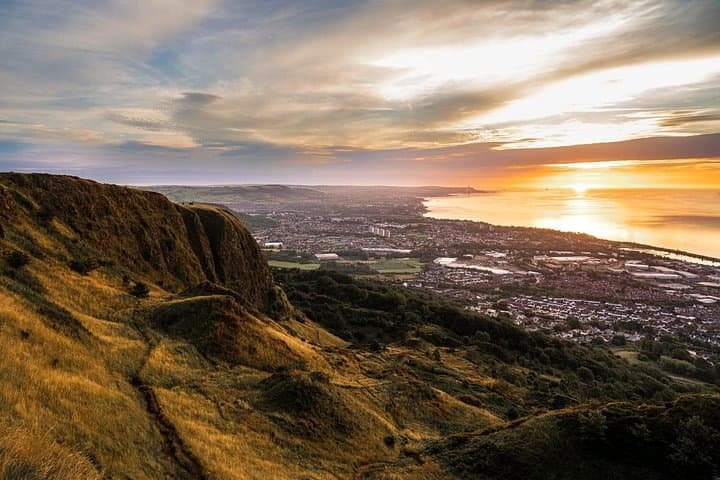 Sunrise over Belfast Lough